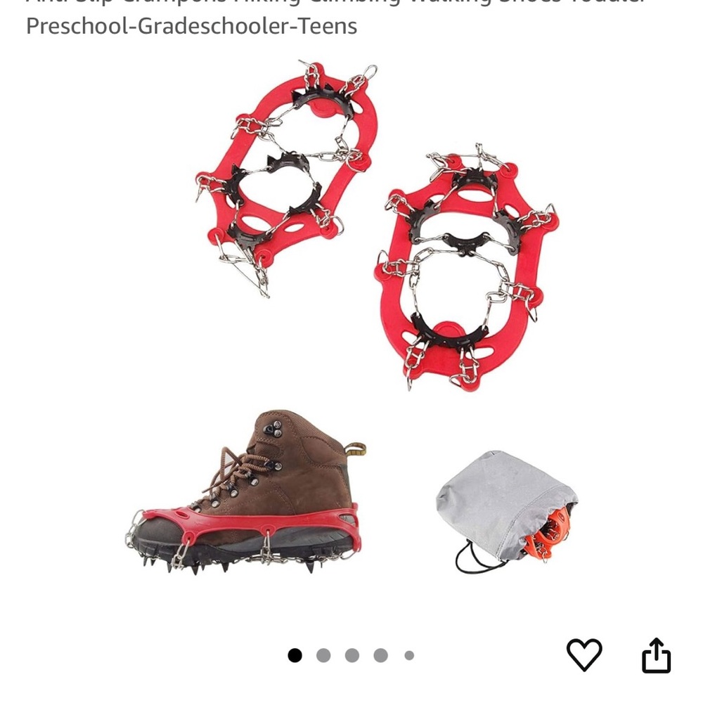 Kids orange Ice Grippers